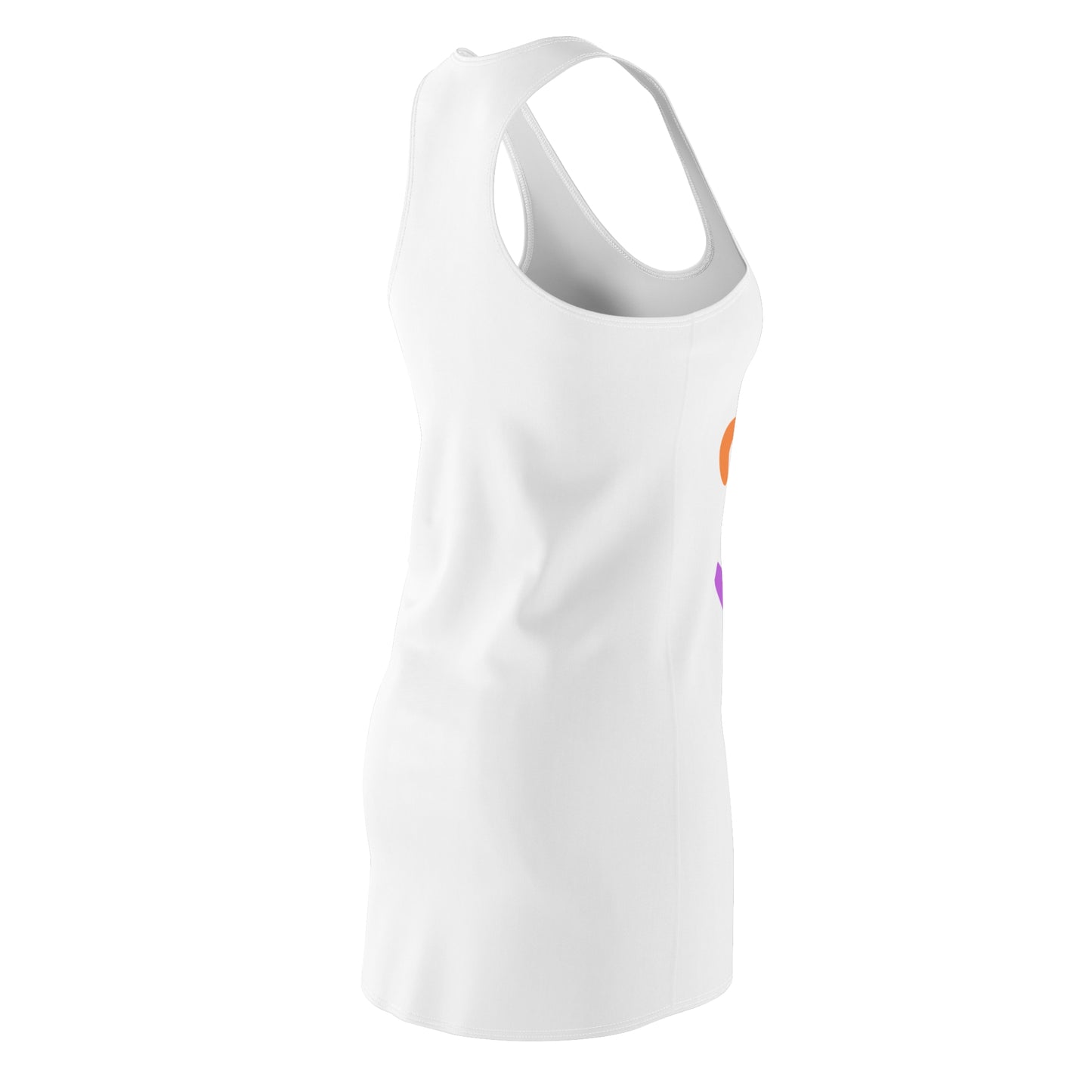 POSITIVE VIBES Women's Cut & Sew Racerback Dress (AOP)