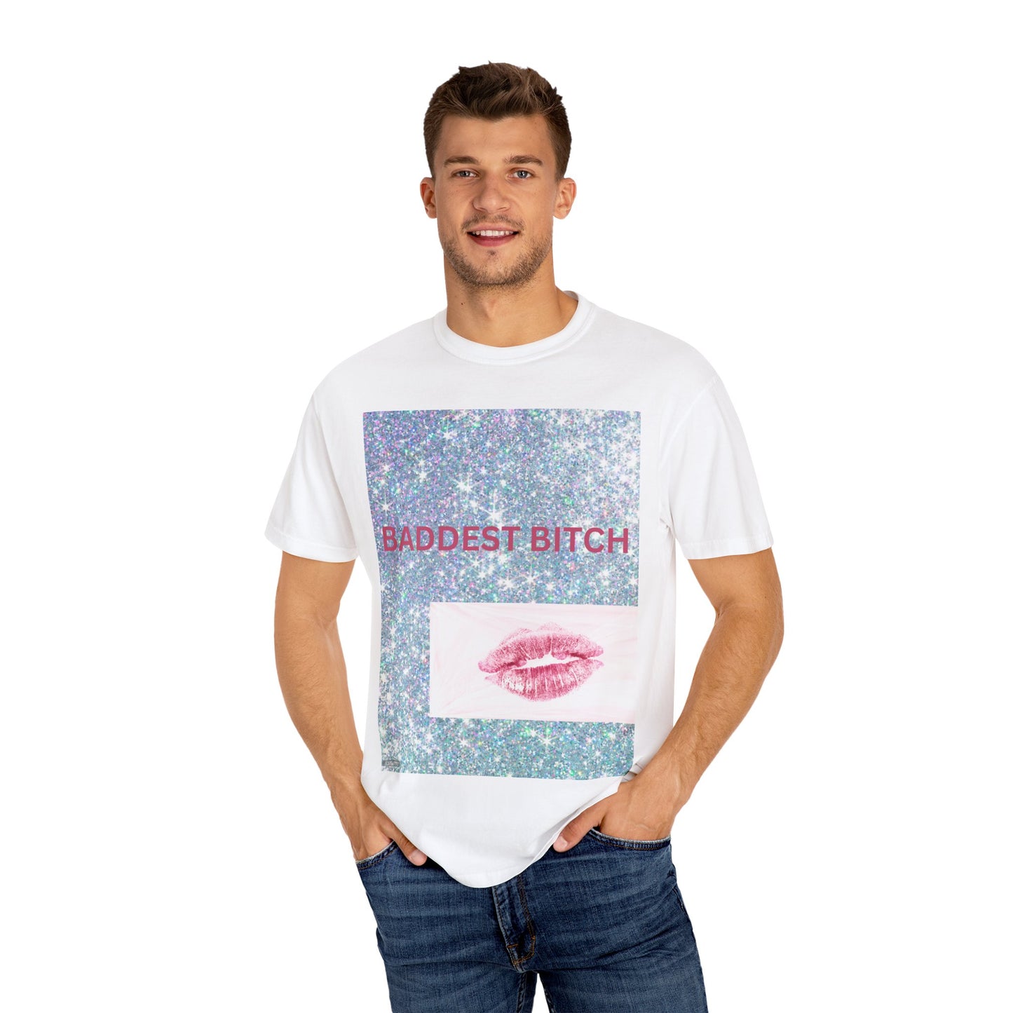 BADDEST BITCH Unisex Garment-Dyed T-shirt