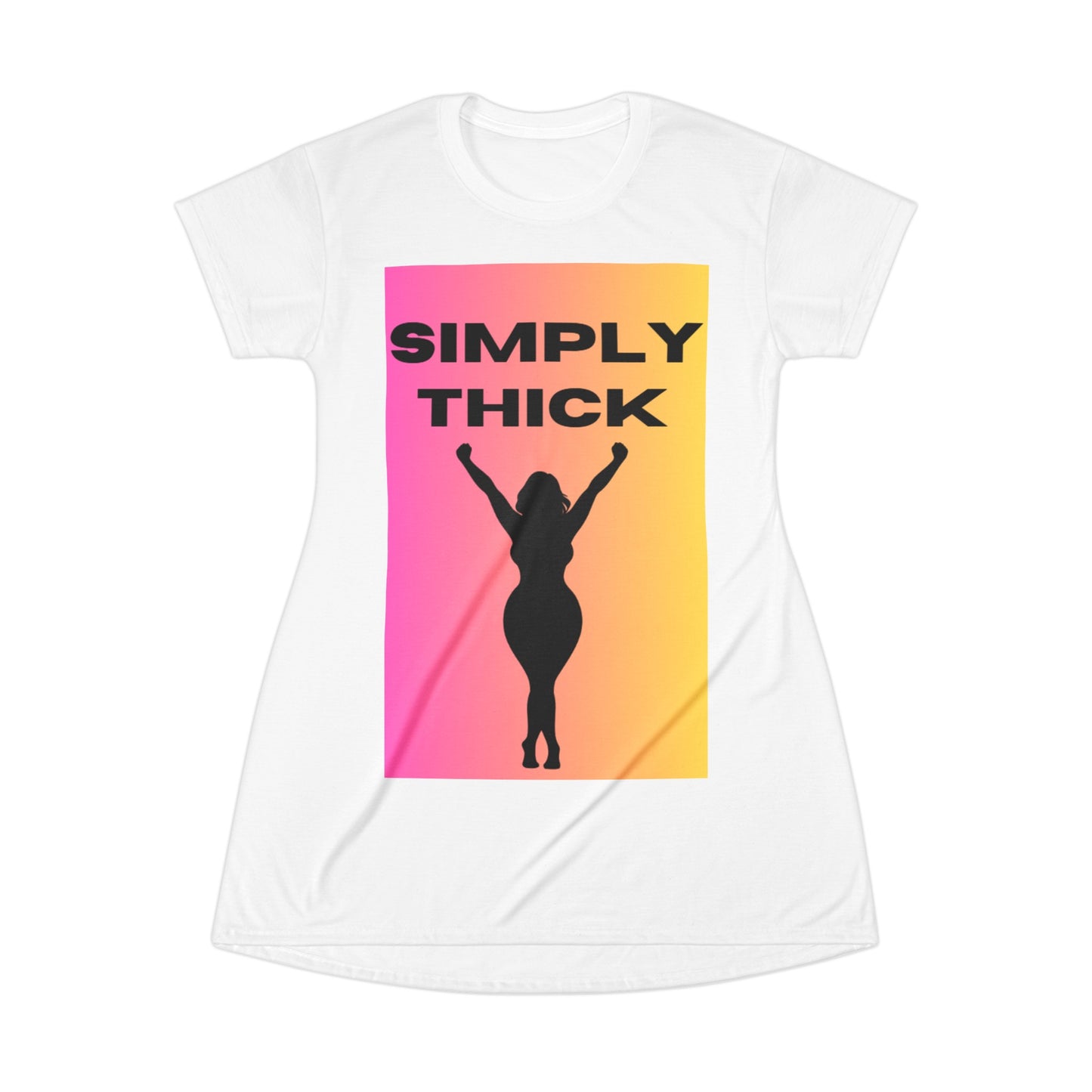 Simply Thick T-Shirt Dress (AOP)