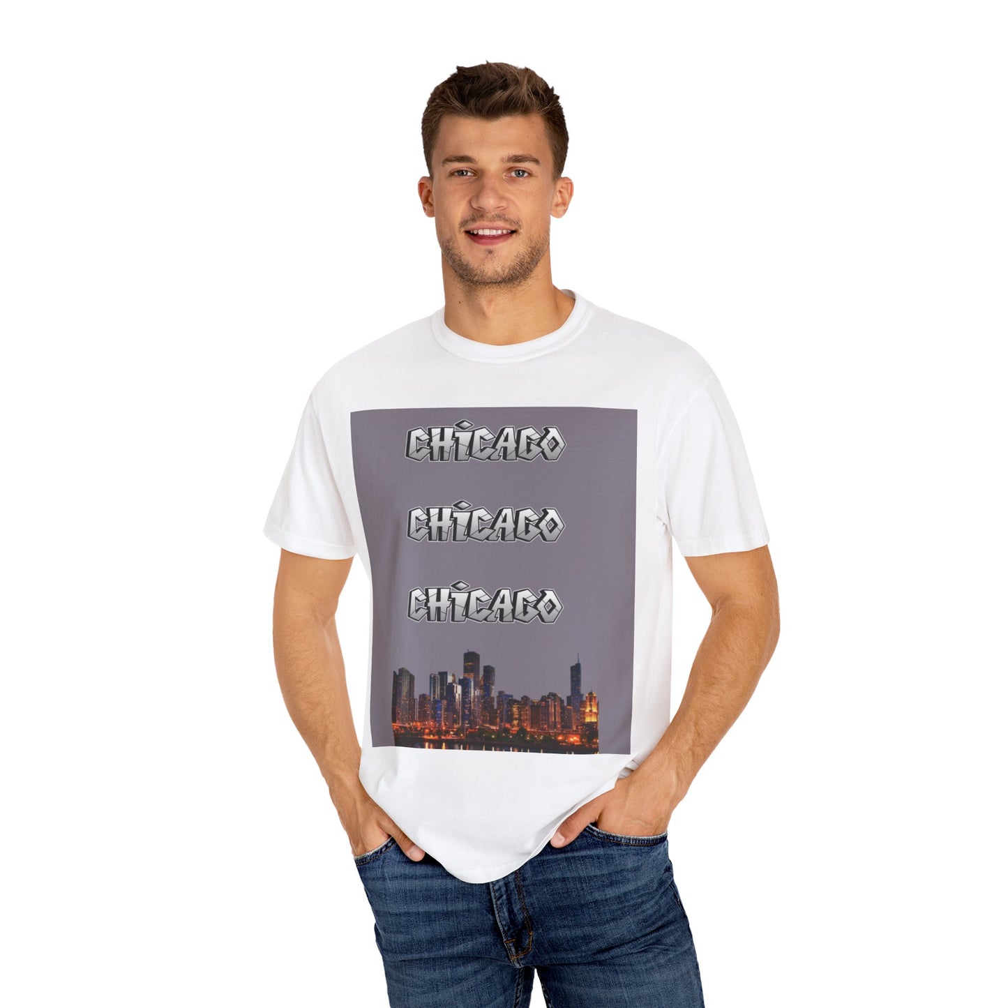 Chicago Unisex Garment-Dyed T-shirt