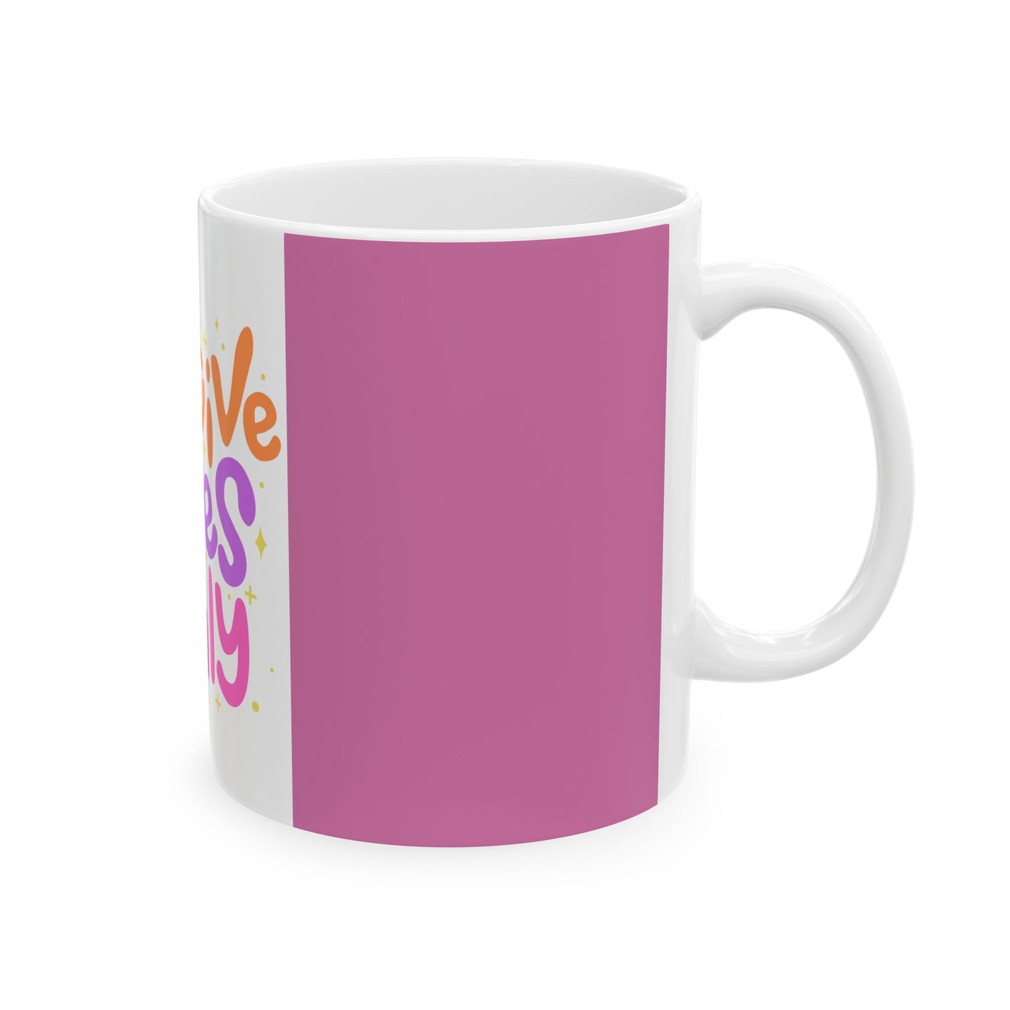 POSITIVE VIBES ONLY Ceramic Mug, (11oz, 15oz)