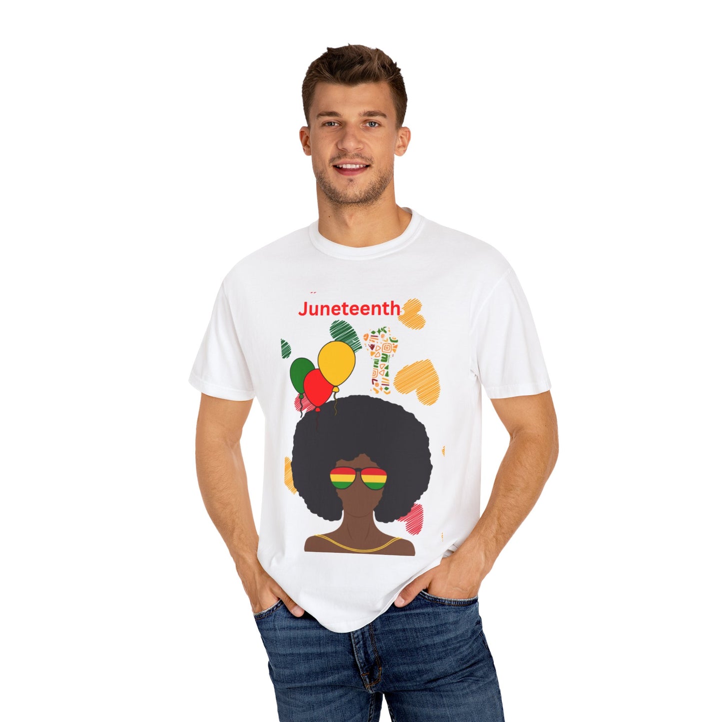 Juneteenth Unisex Garment-Dyed T-shirt
