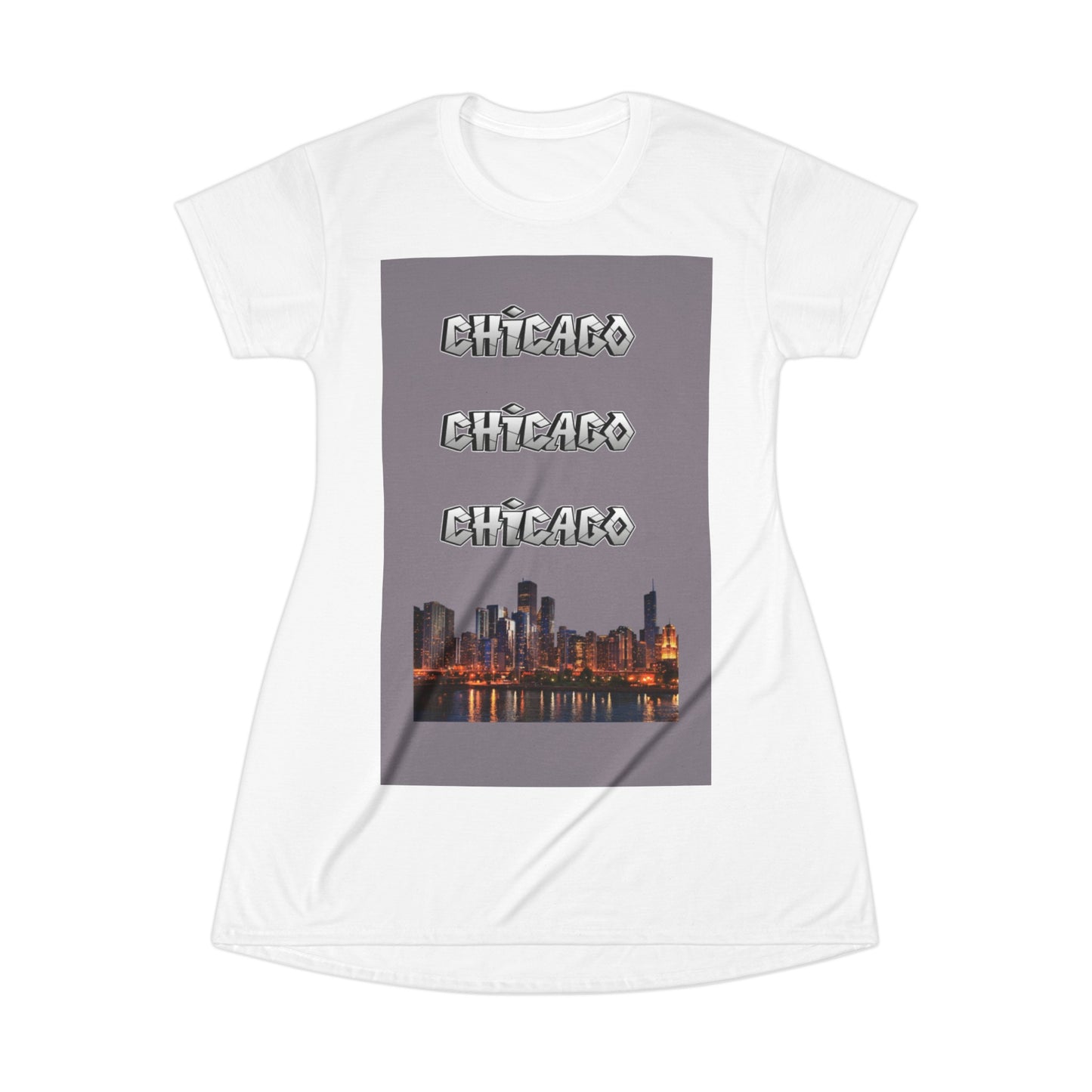 Chicago T-Shirt Dress (AOP)