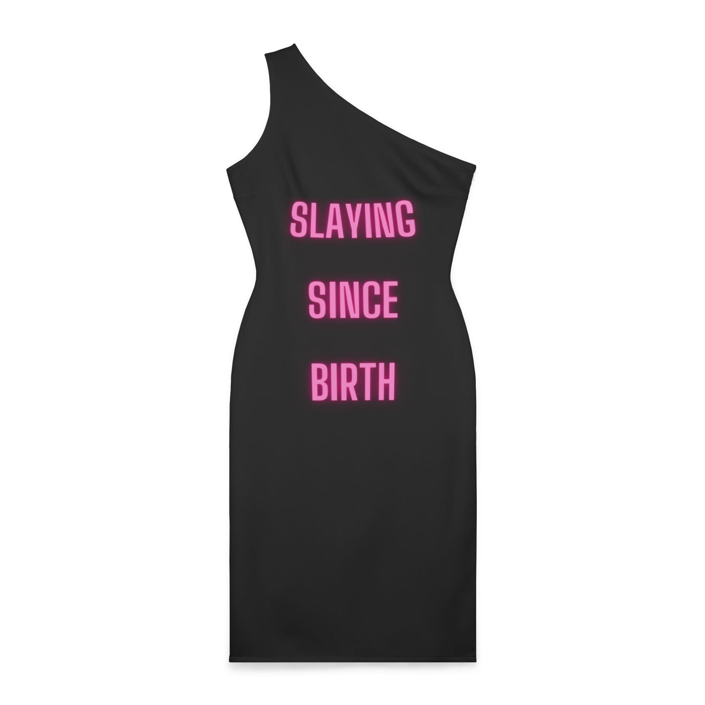 Slaying Since Birth Shoulder Dress (AOP)