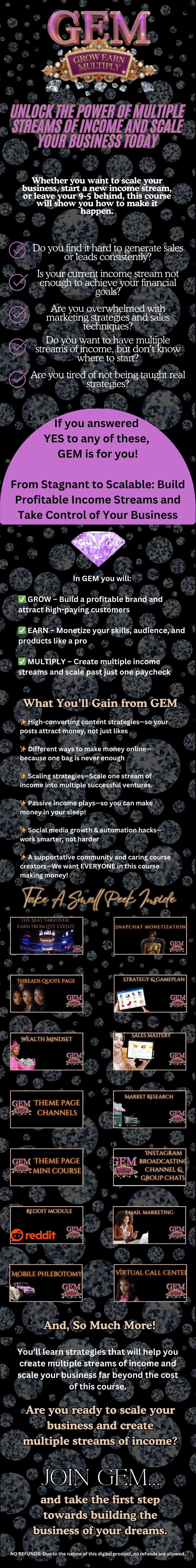 G.E.M (Grow, Earn, Multiply)