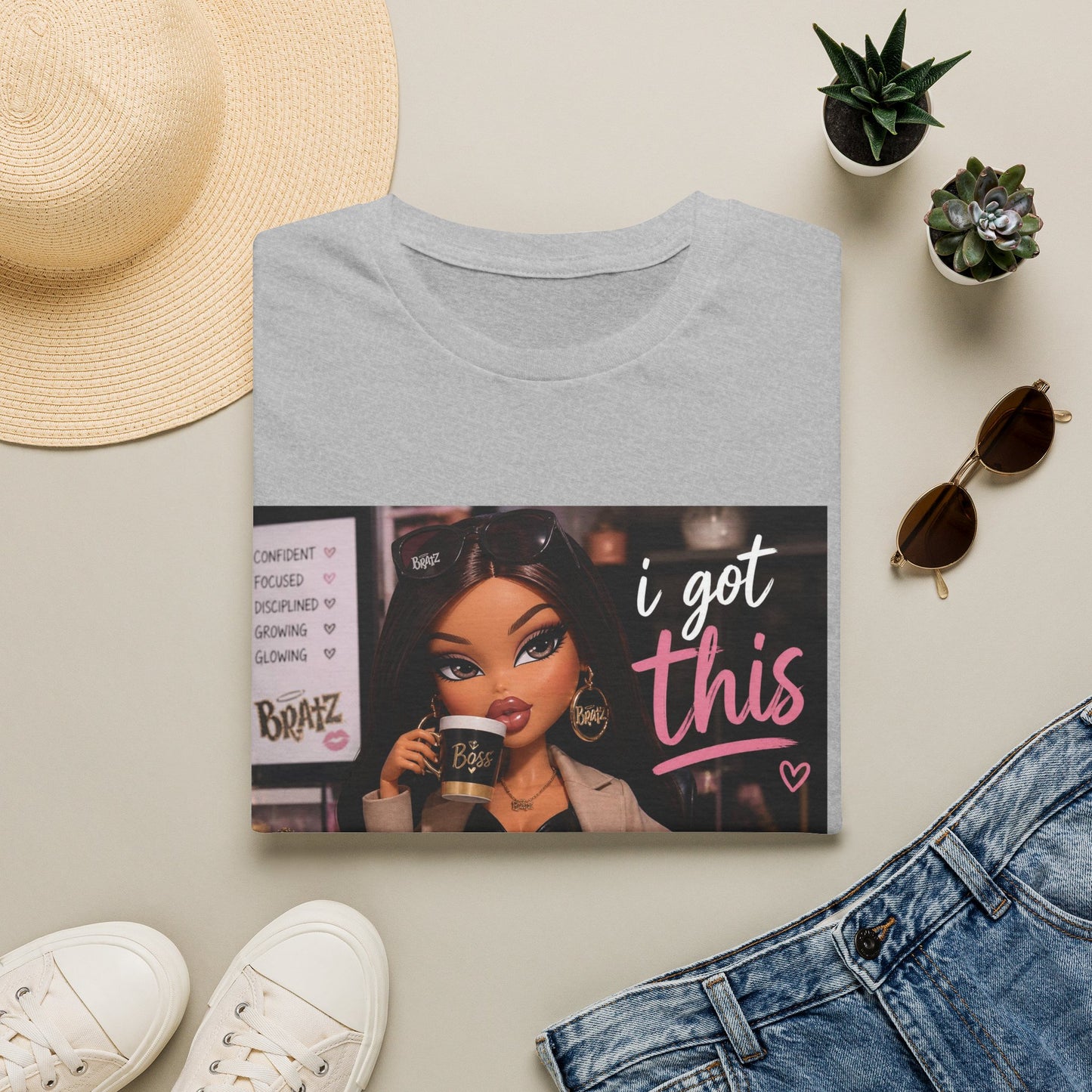 I Got This Bratz Graphic T-Shirt — Motivational Cute Girl Coffee Tee